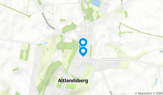 Kartenausschnitt Schlossgut Altlandsberg